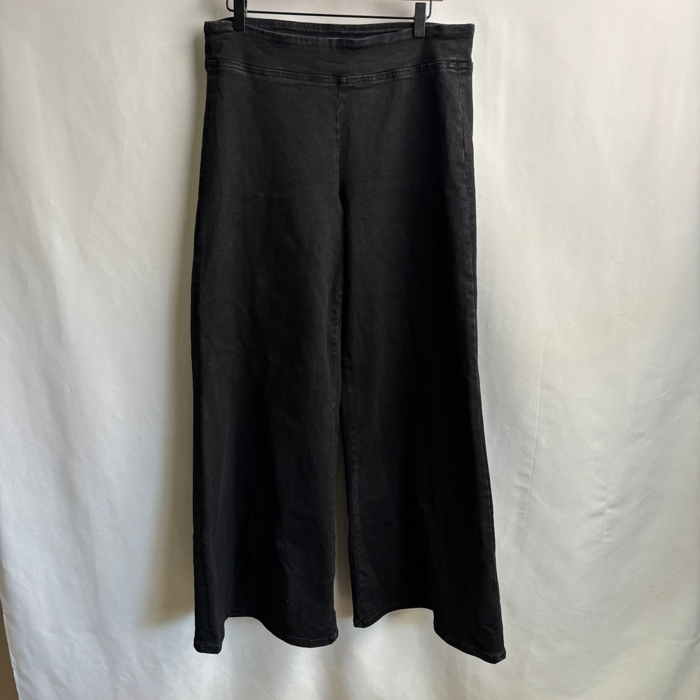Frame Le One Jeans 2 (29-34 Waist) Jetset Wide Leg Palazzo Pull On Stretch Black